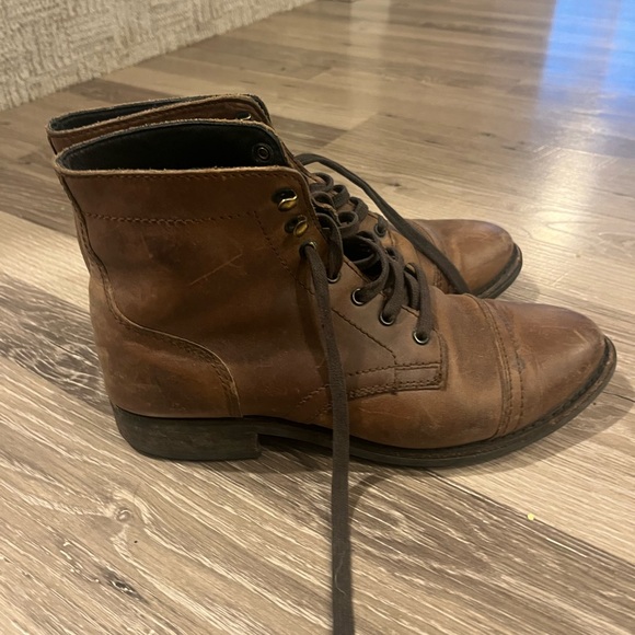 Thursday Boot Company Tan Leather Moto Boots - Picture 3 of 6